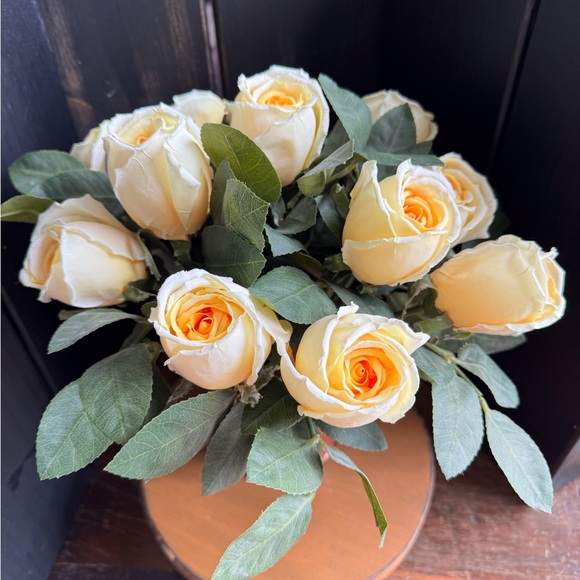 Realistic Faux Yellow Roses - Picture 8 of 8